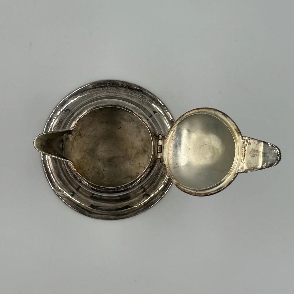 Antique World Silver Plate Co Triple Plated Detailed Creamer #400